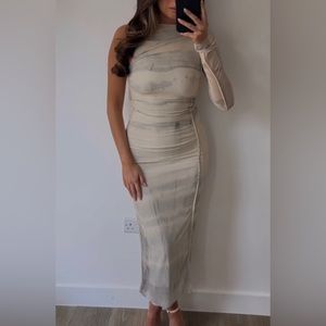 ZARA tulle one sleeve- dress! Sold out everywhere *